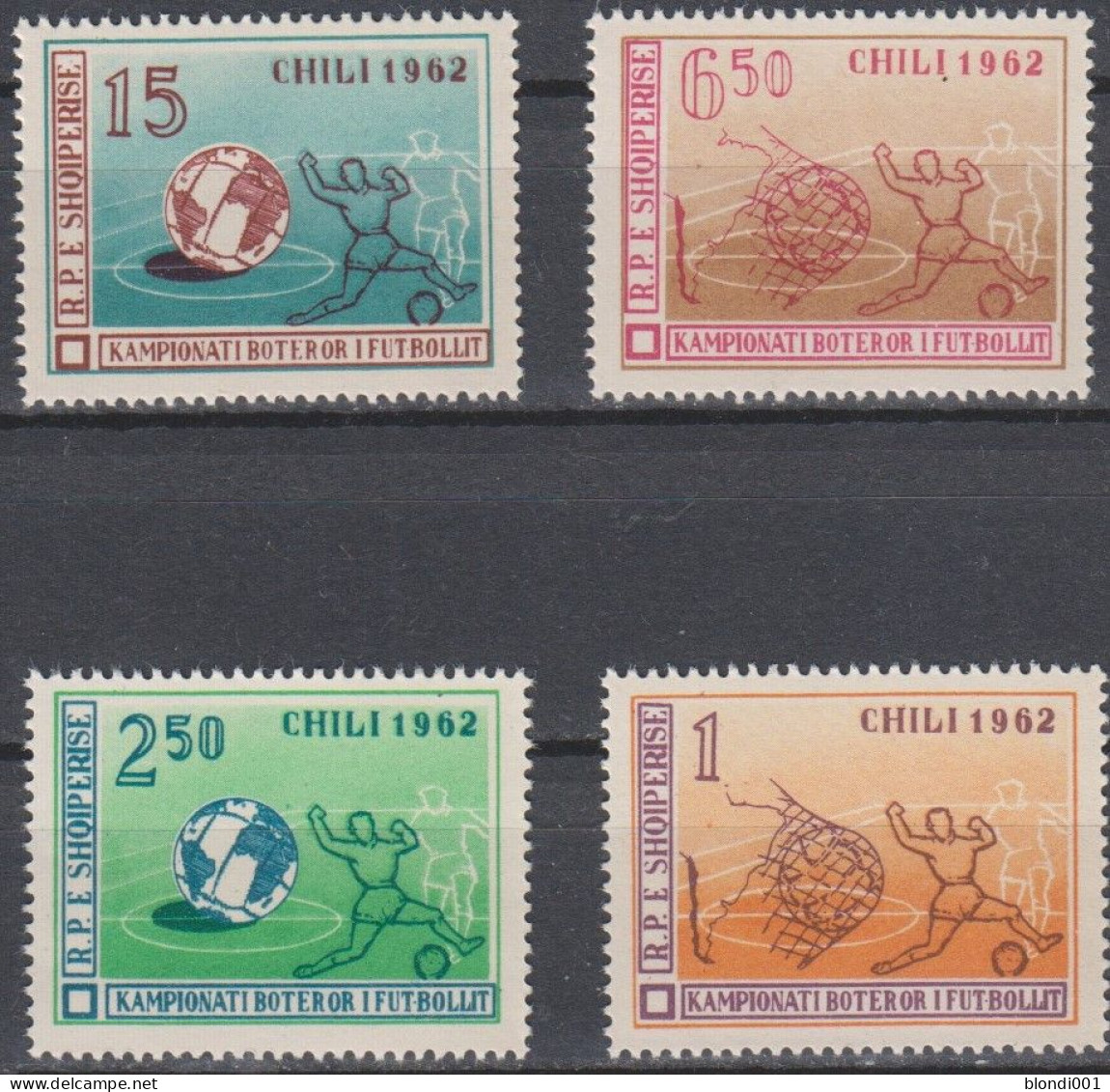 Soccer World Cup 1962 - Football - ALBANIA - Set Perf. MNH - 1962 – Chile