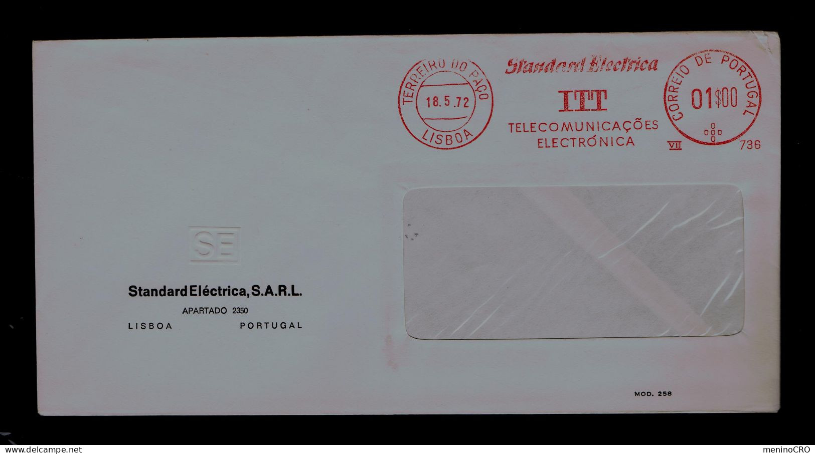 Gc8282 PORTUGAL EMA "Standard Electrica ITT Telecommunications Electronic" Sciences Publicitary Cover Industry Mailed - Computers