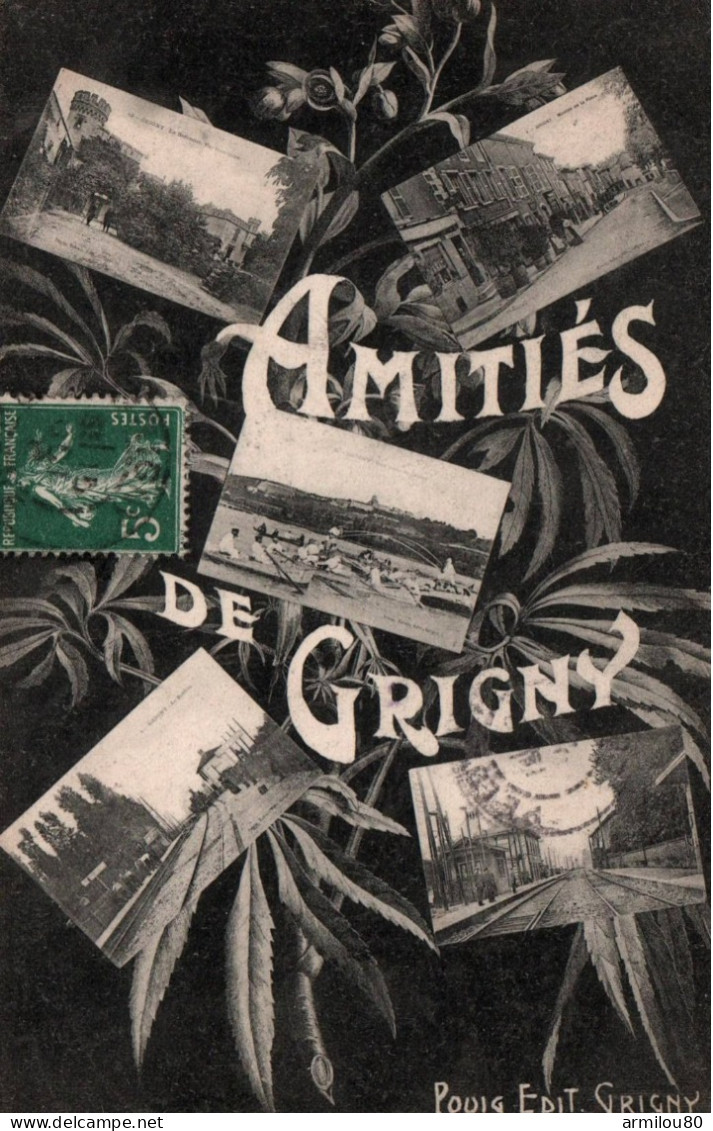 N° 891 D  AMITIES DE GRIGNY MULTIVUES - Grigny