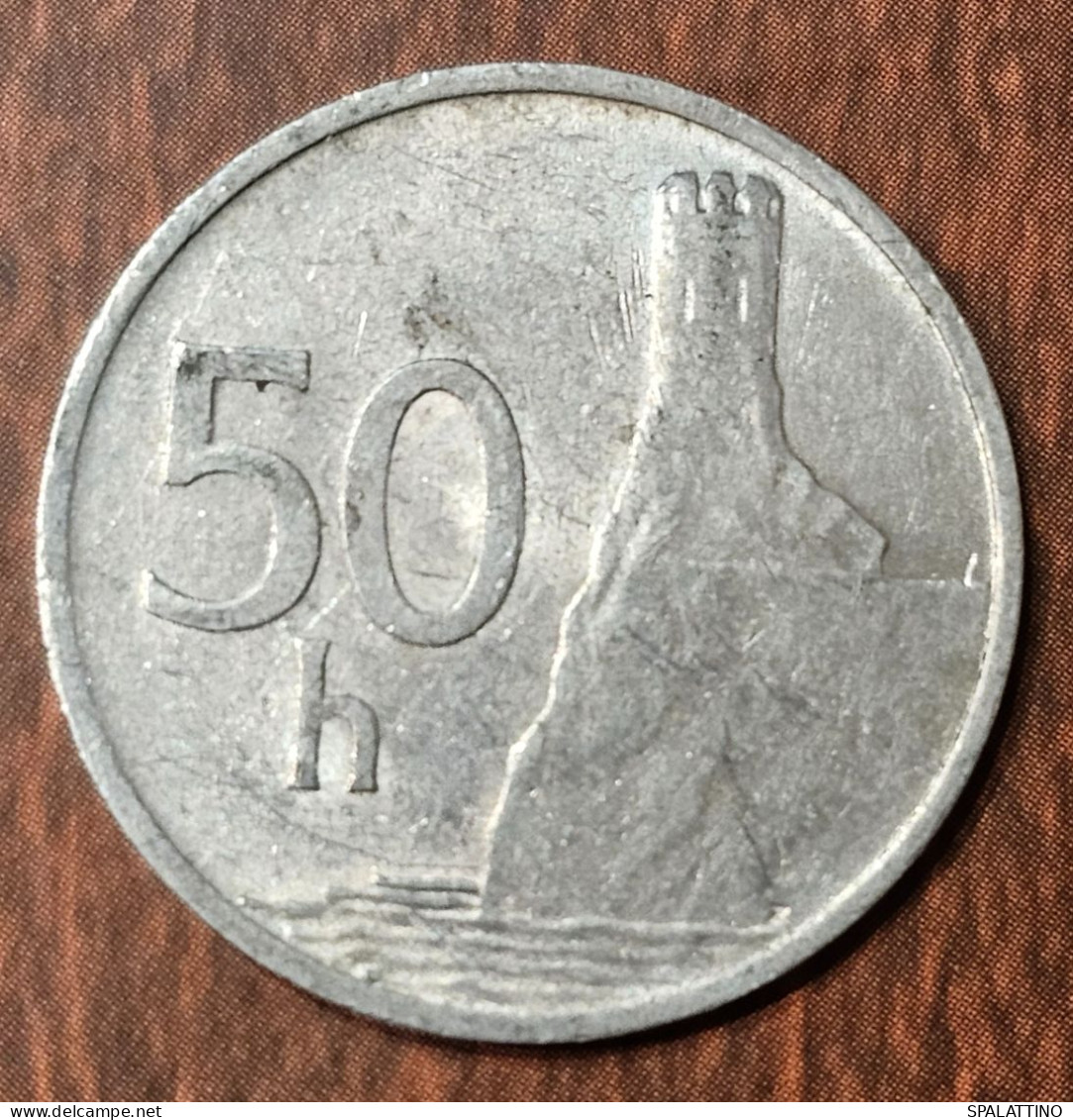 SLOVAKIA- 50 HALIEROV 1993. - Slowakei