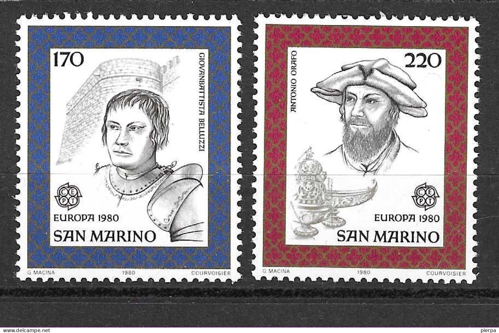 SAN MARINO - 1980 - EUROPA - SERIE 2 VALORI -  NUOVA MNH** ( YVERT 1011\2 - MICHEL 1212\3 - SS 1054\5) - Unused Stamps