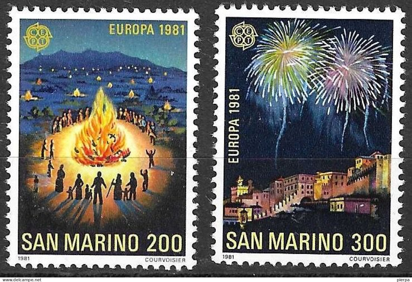 SAN MARINO - 1981 - EUROPA - SERIE 2 VALORI -  NUOVA MNH** ( YVERT 1024\5 - MICHEL 1225\6 - SS 1069\70) - Neufs