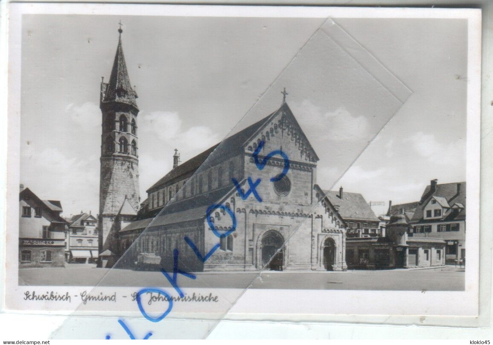 Allemagne - Schwabisch Gmünd – St. Johanniskirche - Vue Arrière Du Camion - Apotheke  - CPA Anton Gall - Schwaebisch Gmünd