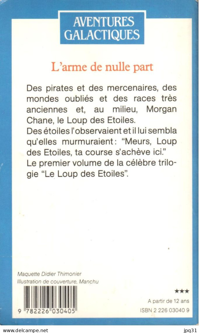 Edmond Hamilton - L’arme De Nulle Part - Albin’Poche / Aventures Galactiques 11 - 1987 - Albin Michel