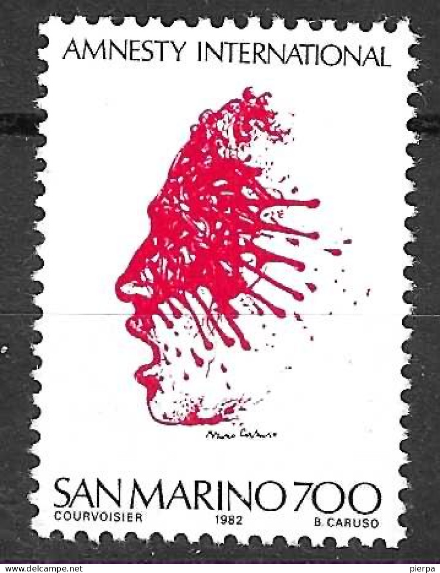 SAN MARINO - 1982 - AMNESTY INTERNATIONAL-  NUOVO MNH** ( YVERT 1060 - MICHEL 1266- SS 1106) - Unused Stamps