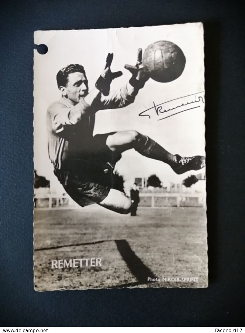 Photo De François Remetter Gardien De L'équipe De France De Football 3eme De La Coupe Du Monde 1958 En Suède - Deportes