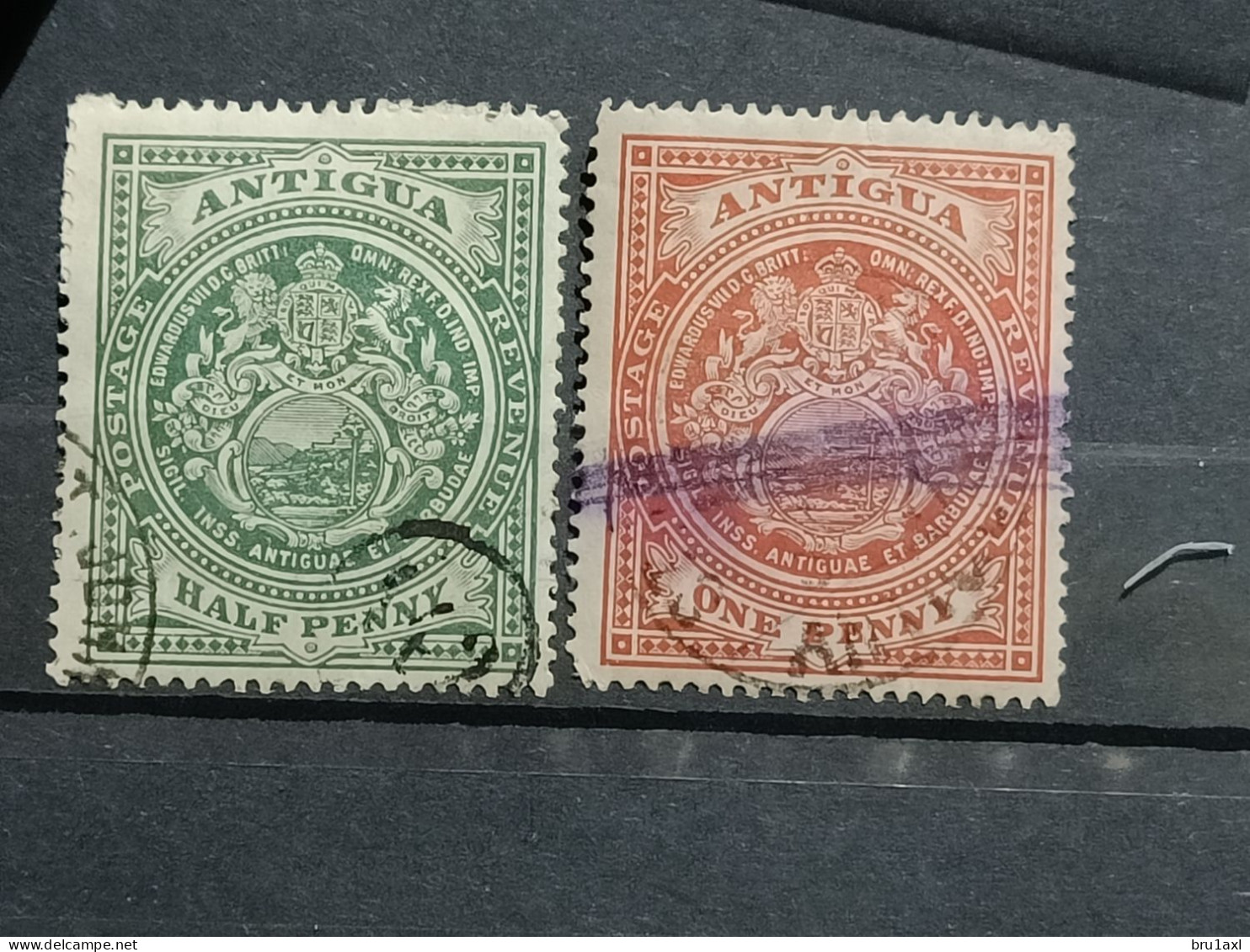 Antigua 1908-1913 Yv 29-30 (22) - 1858-1960 Colonia Británica