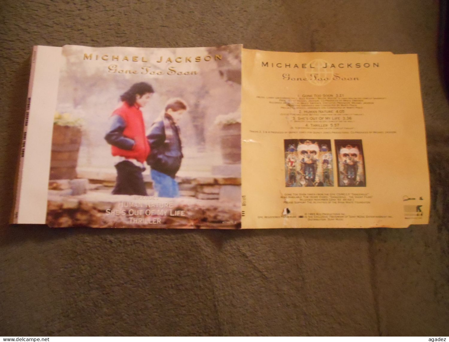 CD Michael Jackson "Gone Too Soon " - Andere - Engelstalig