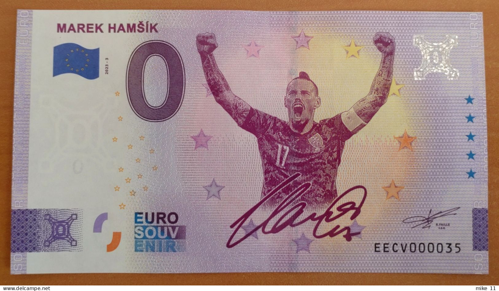 0 Euro Souvenir MAREK HAMSIK Slovakia EECV 2023-3 Nr. 35 LOW NUMBER - Autres - Europe