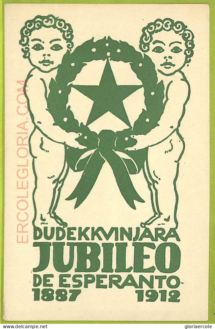 Ae9966 -  VINTAGE  POSTCARD - ESPERANTO  1912 - Esperanto