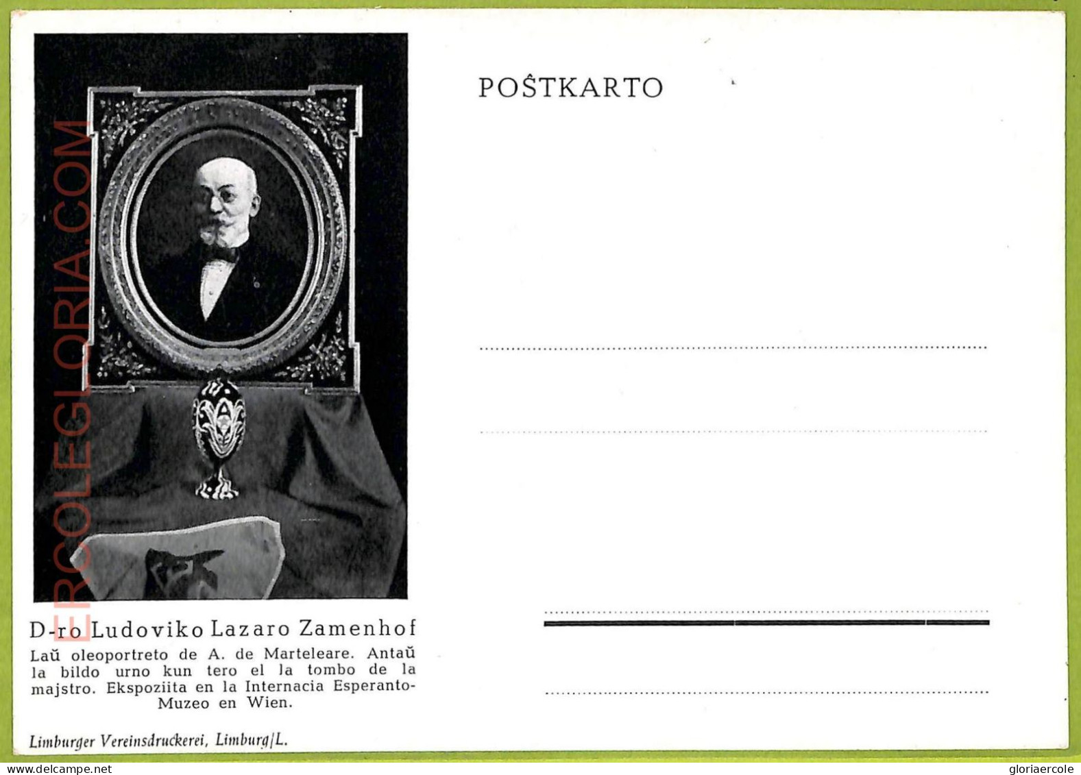 Ae9965 - AUSTRIA -  VINTAGE  POSTCARD - ESPERANTO -Muzeo En Wien - Esperanto