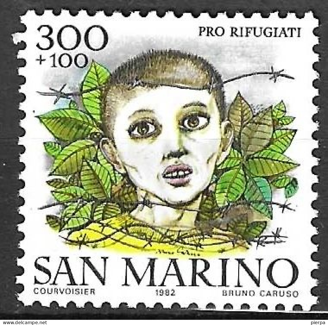 SAN MARINO - 1982- PRO RIFUGIATI - 300+100-  NUOVO MNH** ( YVERT 1066- MICHEL 1270 - SS 1108) - Unused Stamps