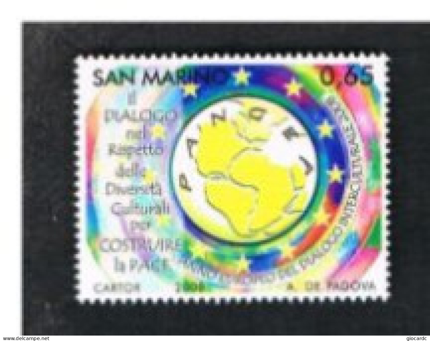 SAN MARINO - UN 2179 - 2008  ANNO EUROPEO DEL DIALOGO INTERCULTURALE    - MINT ** - Neufs