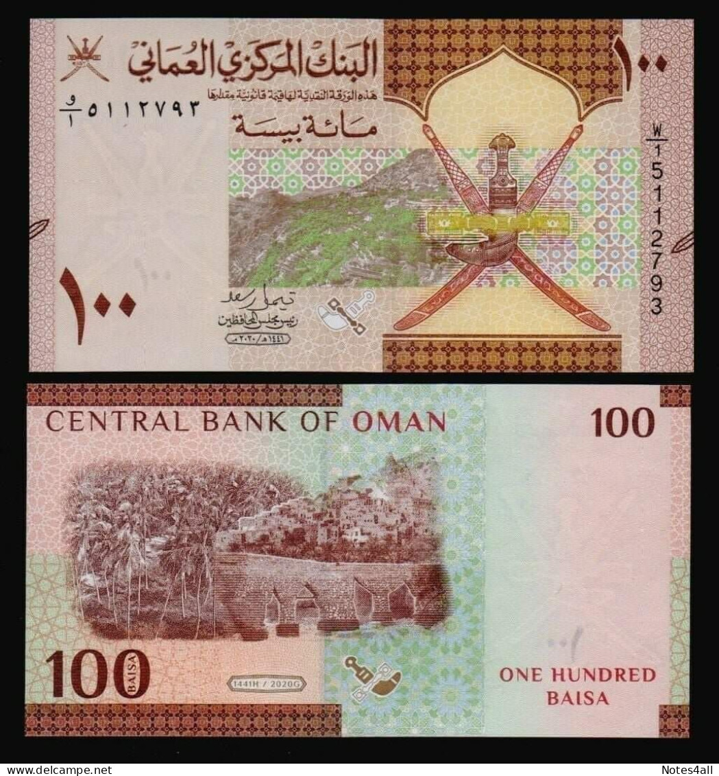 OMAN 100 BISA 2020 P-50 START FIRST SERIES 1 UNC . مفتاح الاصدار - Oman