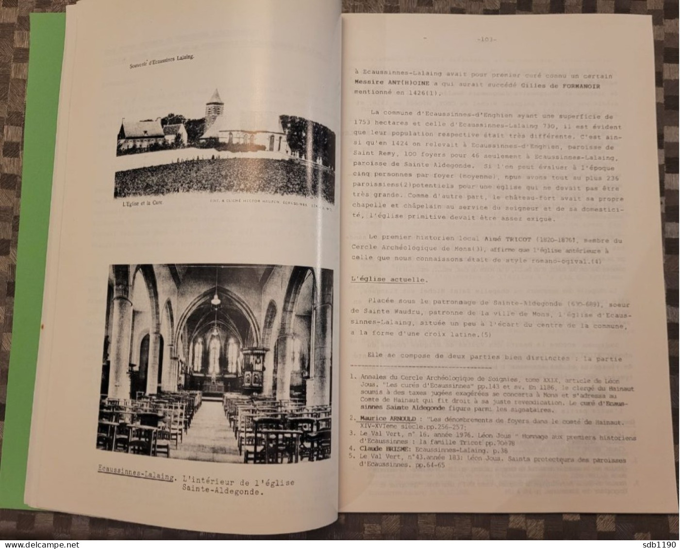 Le Val Vert - Bulletin Trimestriel Du Cercle D'information Et D'histoire Locale Des Ecaussines Et Henripont 4è Trim 1992 - Ecaussinnes