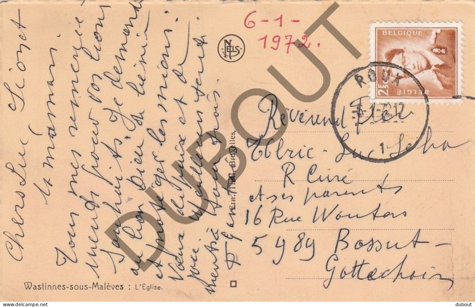Postkaart - Carte Postale Wastines-sous-Malèves - Notre Dame De L'assomption  Malèves-Sainte-Marie-Wastines   (C608) - Perwez