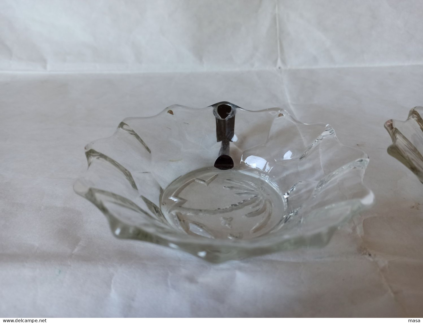 Due Vaschette Porta Candele In Vetro Di Murano - Glass & Crystal