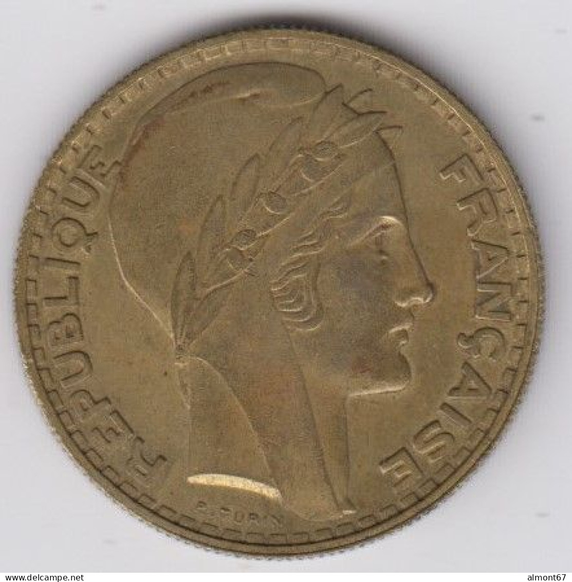 20 Francs TURIN  1929  Essai En Cupro Alu - Pruebas