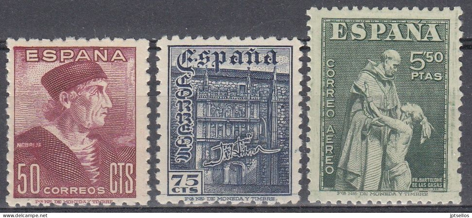 ESPAÑA 1946 Nº 1002/1004 NUEVO, SIN FIJASELLOS - Neufs