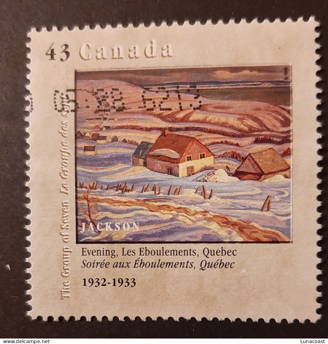 Canada 1995  USED  Sc1559c   43c Group Of Seven, Evening - Oblitérés