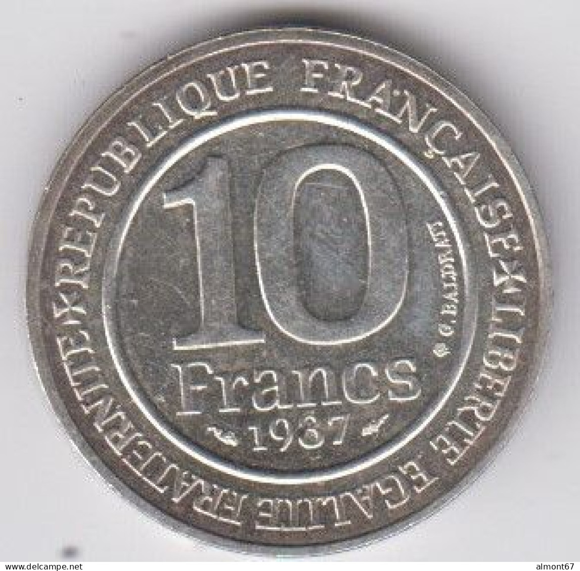 10 Francs Hugues Capet 1987  En Argent - Commémoratives