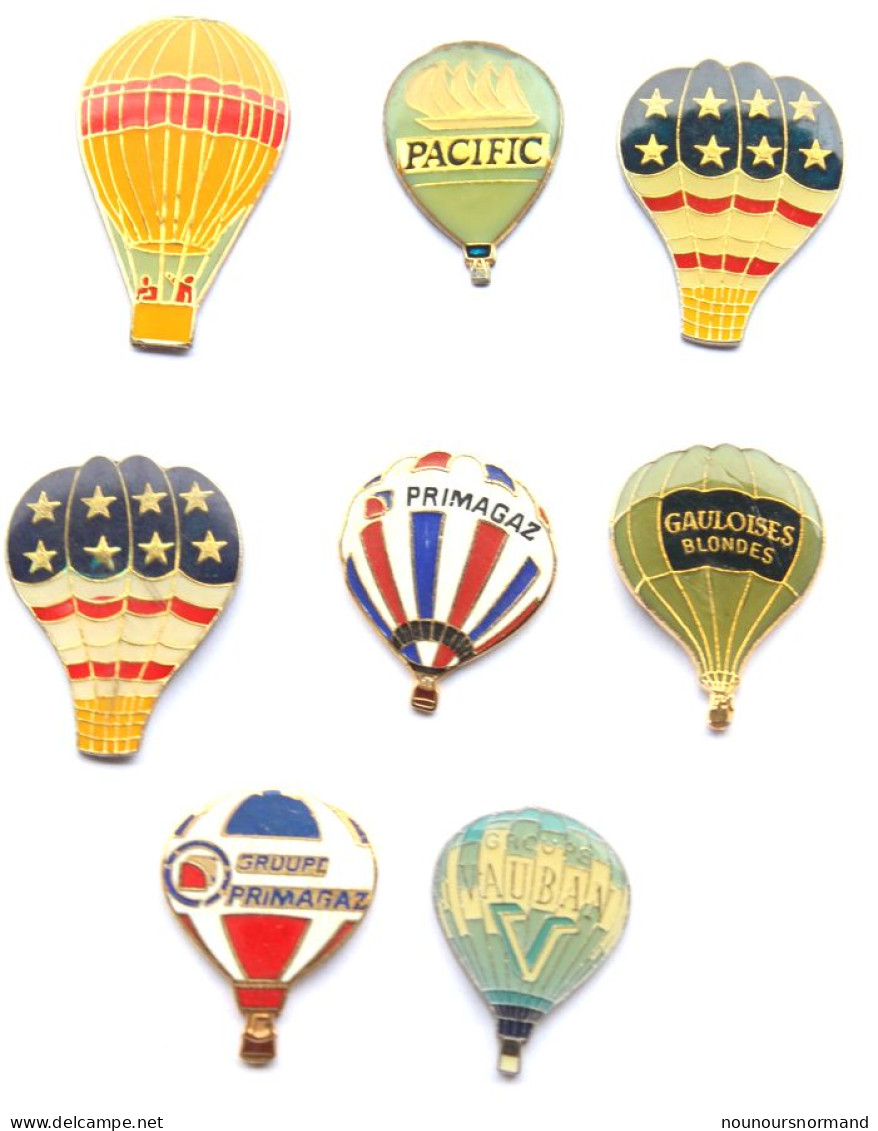 Lot De 9 Pin's MONTGOLFIERES - Tous Différents - N075 - Lots