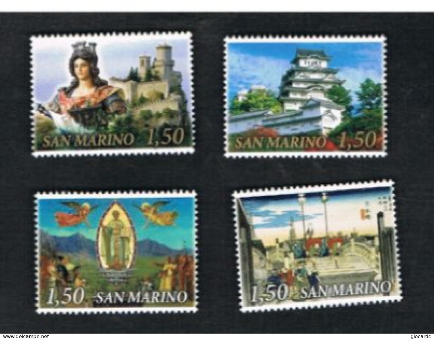 SAN MARINO - UN 2281.2284  - 2010 EMISSIONE CONGIUNTA SAN MARINO-GIAPPONE (COMPLET SET OF 4 STAMPS, BY BF) - MINT** - Nuovi