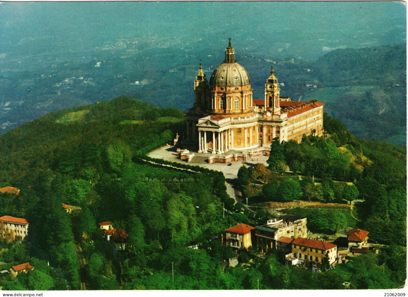 TORINO - PANORAMA E BASILICA DI SUPERGA - VEDUTA AEREA - NV - Churches