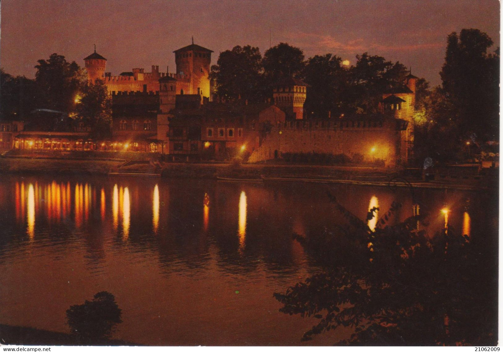 TORINO - CASTLE CHATEAU SCHLOSS CASTELLO MEDIOEVALE DEL VALENTINO, NOTTURNO - NV - Castello Del Valentino