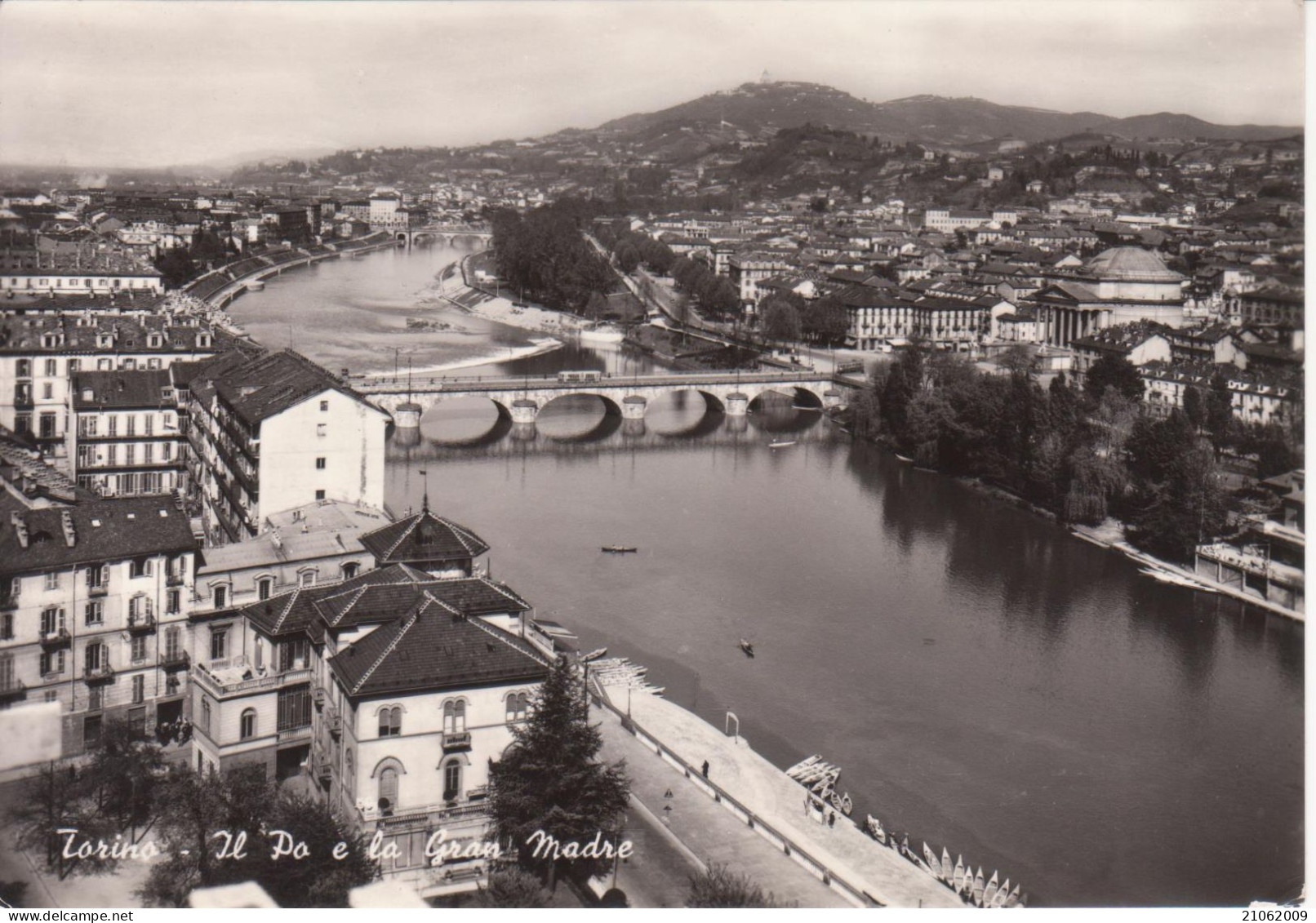 TORINO - FIUME PO E LA GRAN MADRE - V1960 - Fiume Po