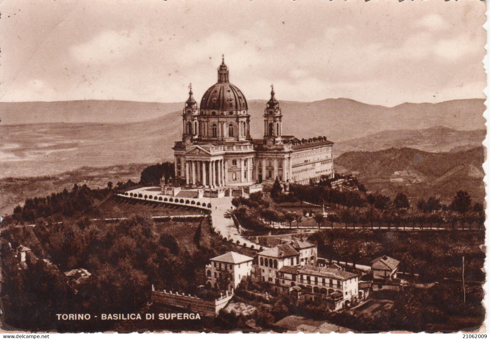 TORINO - PANORAMA BASILICA DI SUPERGA - V1948 - Churches