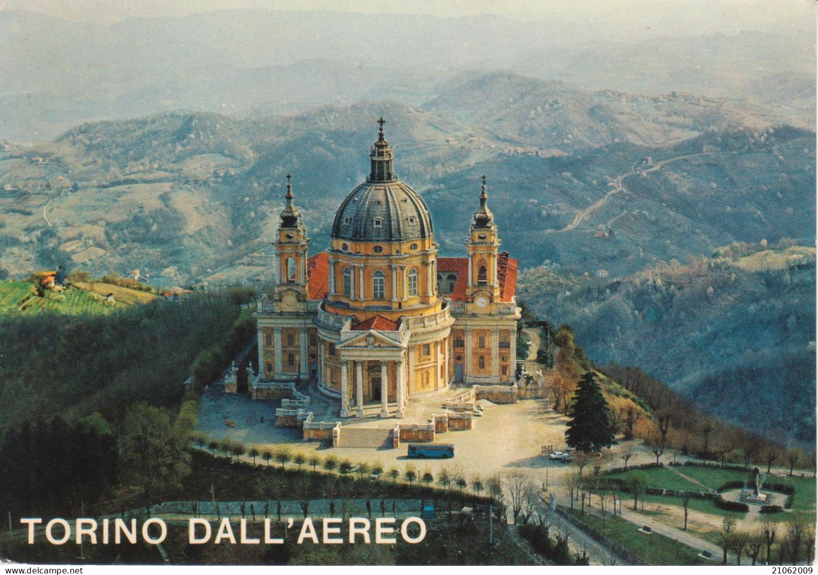 TORINO - BASILICA DI SUPERGA - PANORAMA AEREO - V1969 - Churches