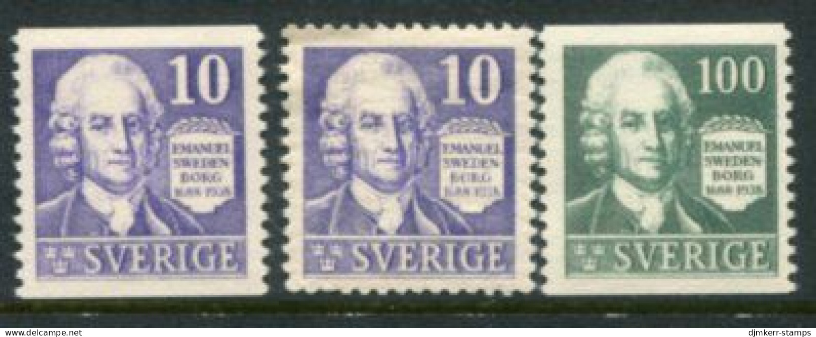 SWEDEN 1939 Swedenbord Anniversary MNH / **.  Michel 243-44A, 243B - Unused Stamps