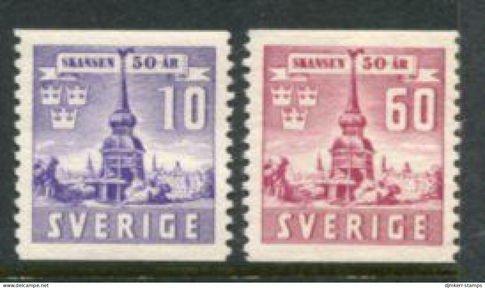 SWEDEN 1941 Skansen Museum MNH / **.  Michel 283-84A - Ongebruikt