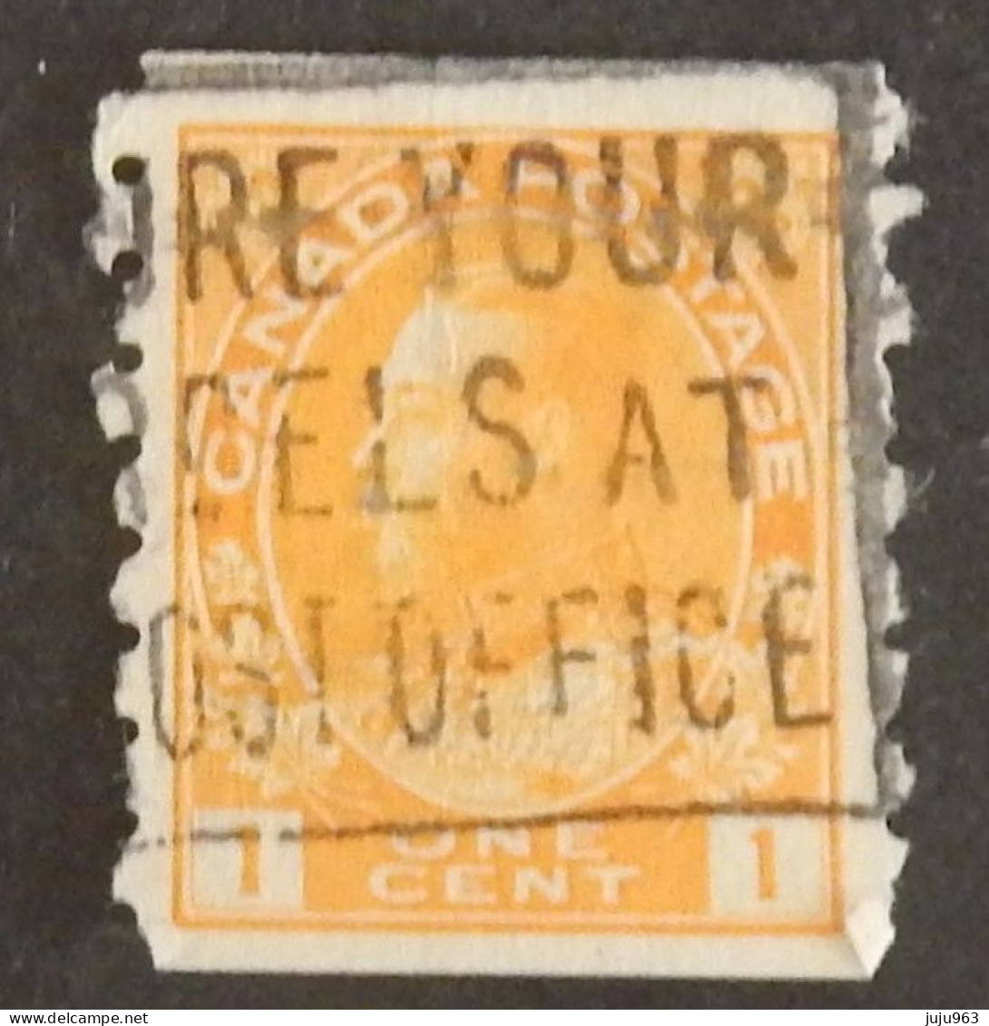 CANADA YT 108bB OBLITERE "GEORGE V" ANNÉES 1918/1925 - Used Stamps