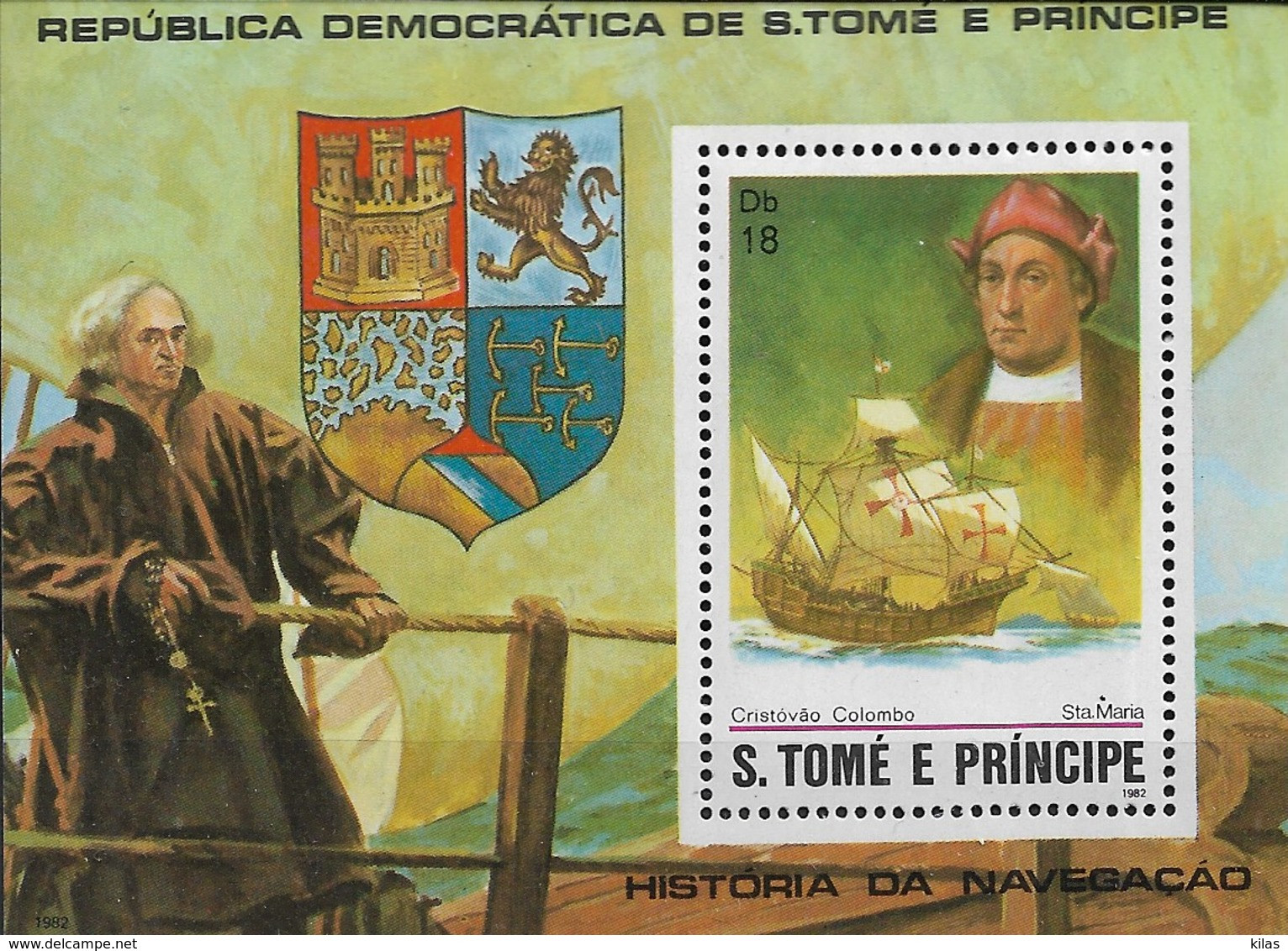 SAO TOME AND PRINCIPE 1982 Navigators CRISTOVÃO COLOMBO MNH - Christopher Columbus