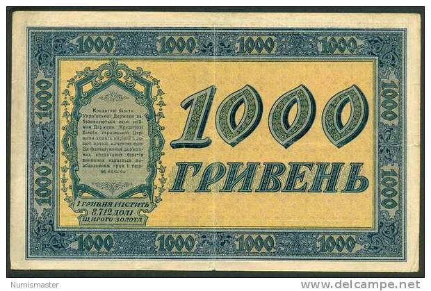 UKRAINE , 1000 HRYVEN 1918 , P-24 - Ucrania