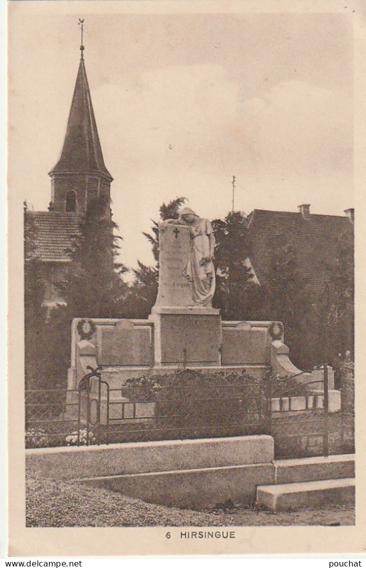 TE 21-(68) HIRSINGUE  - MONUMENT AUX VICTIMES DE LA GUERRE - 2 SCANS - Hirsingue