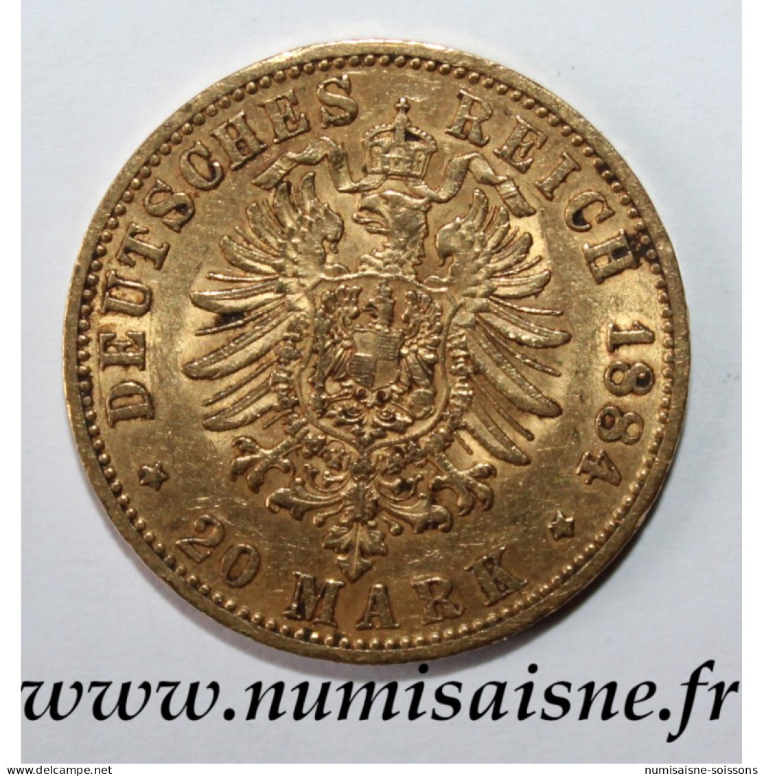 ALLEMAGNE - PRUSSE - KM 505 - 20 MARK 1884 A - Berlin - WILHELM II - OR - TTB - 5, 10 & 20 Mark Or