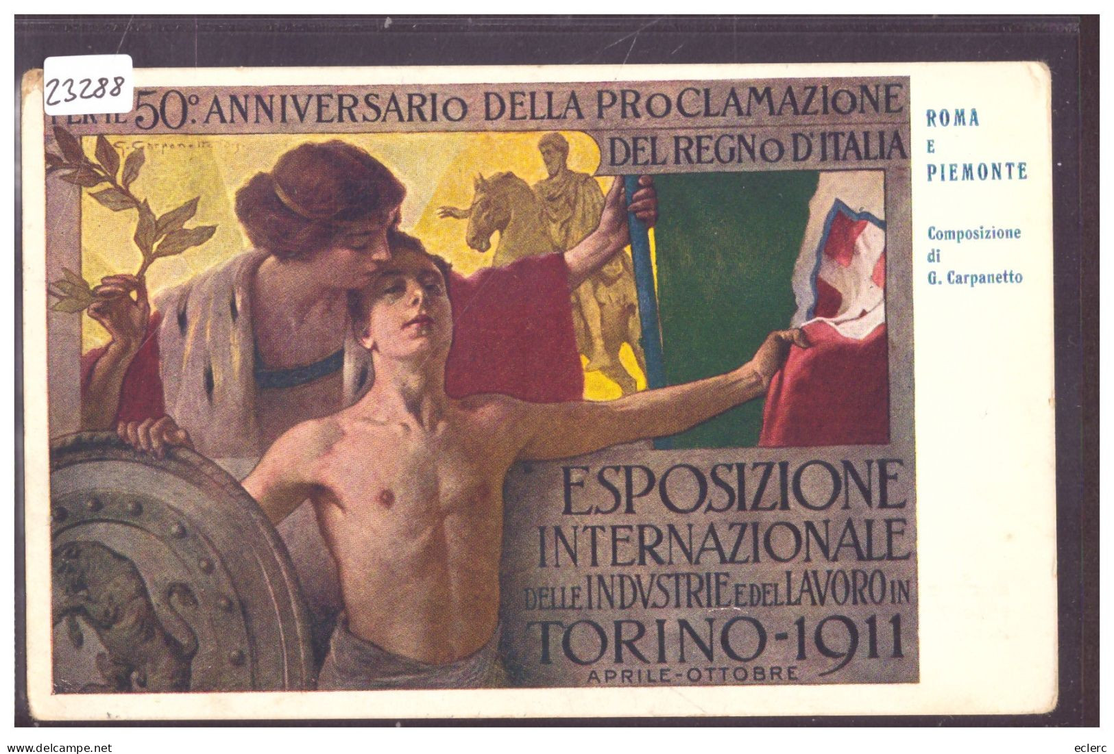 TORINO - ESPOSIZIONE INTERNAZIONALE DELLE INDUSTRIE E DEL LAVORO 1911 - TB - Tentoonstellingen