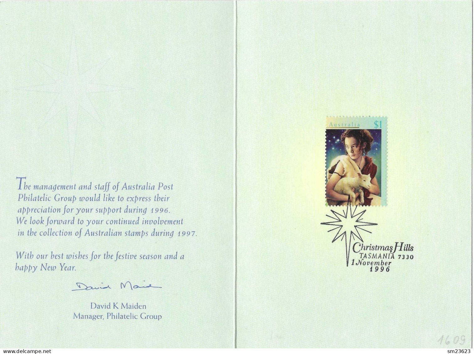 Australien 1996  Mi.Nr. 1609 , Christmas / Weihnachten - Gestempelt / Fine Used / (o) - On Paper - Used Stamps