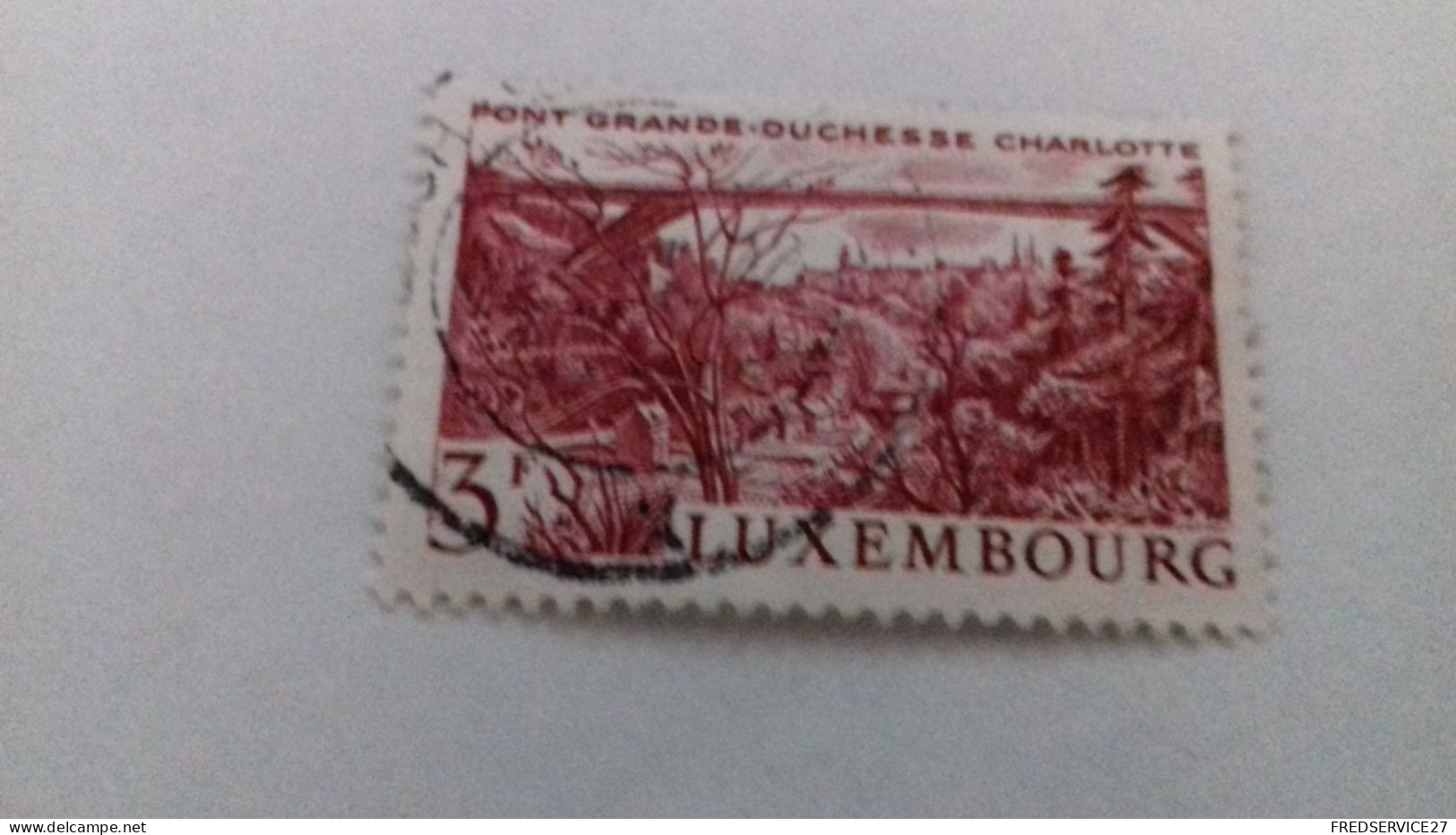 LUXEMBOURG PONT GRANDE DUCHESSE CHARLOTTE 1966 - Gebruikt