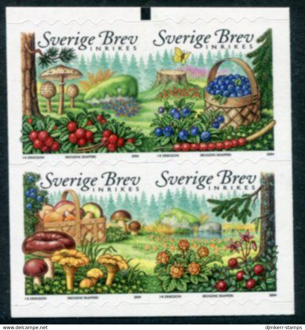 SWEDEN 2004 Wild Berries And Fungi  MNH / **.  Michel 2412-15 - Ungebraucht