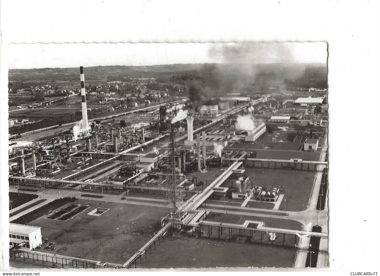 Lacq (64) : Vue Aérienne Générale Sur L'usine De Gaz En 1950 GF. - Lacq