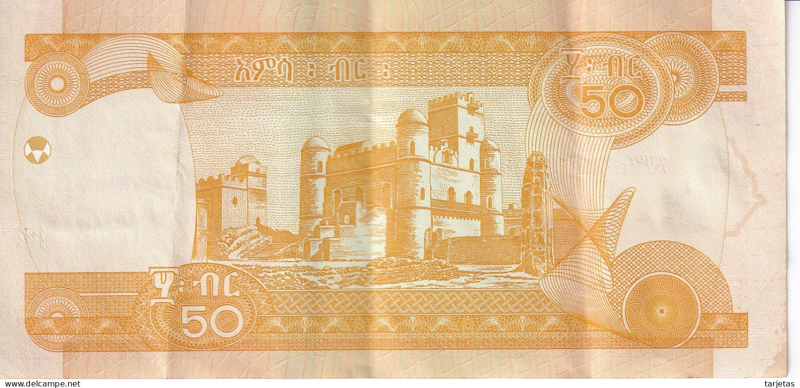 BILLETE DE ETIOPIA DE 50 BIRR DEL AÑO 2007 (BANK NOTE) - Ethiopie