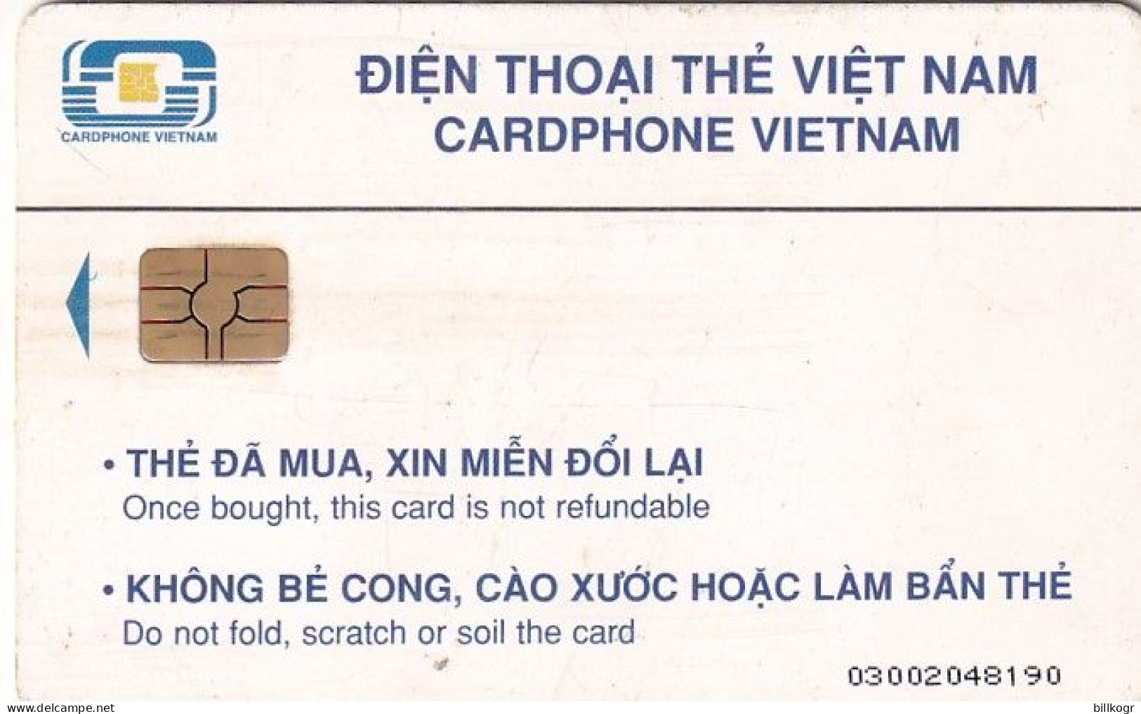 VIETNAM(chip) - Ta Chai So PO, Cardphone Vietnam 30000D, Used - Vietnam