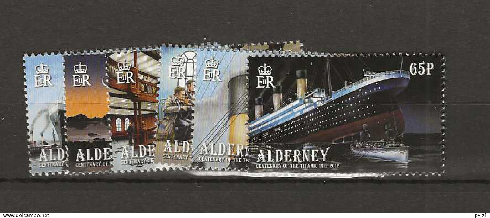 2012 MNH Alderney Mi 434-39 Postfris** - Alderney