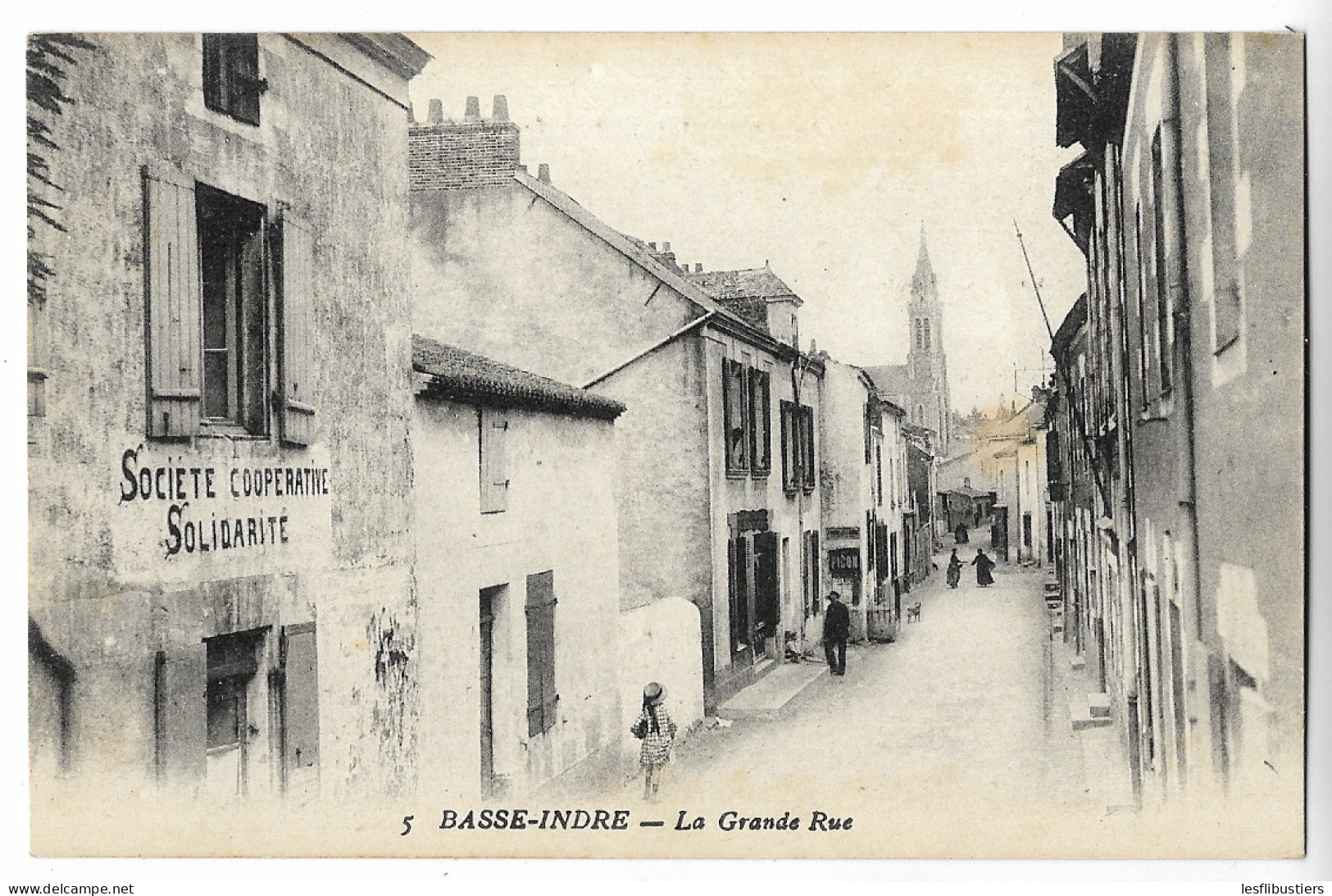 CPA 44 BASSE-INDRE La Grande Rue - Basse-Indre