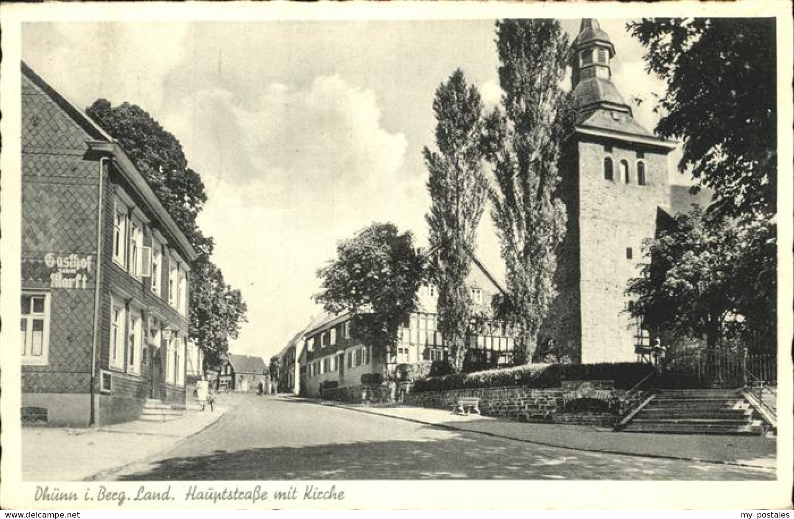 41323588 Dhuenn Wermelskirchen Hauptstrasse Mit Kirche Dhuenn Wermelskirchen - Wermelskirchen