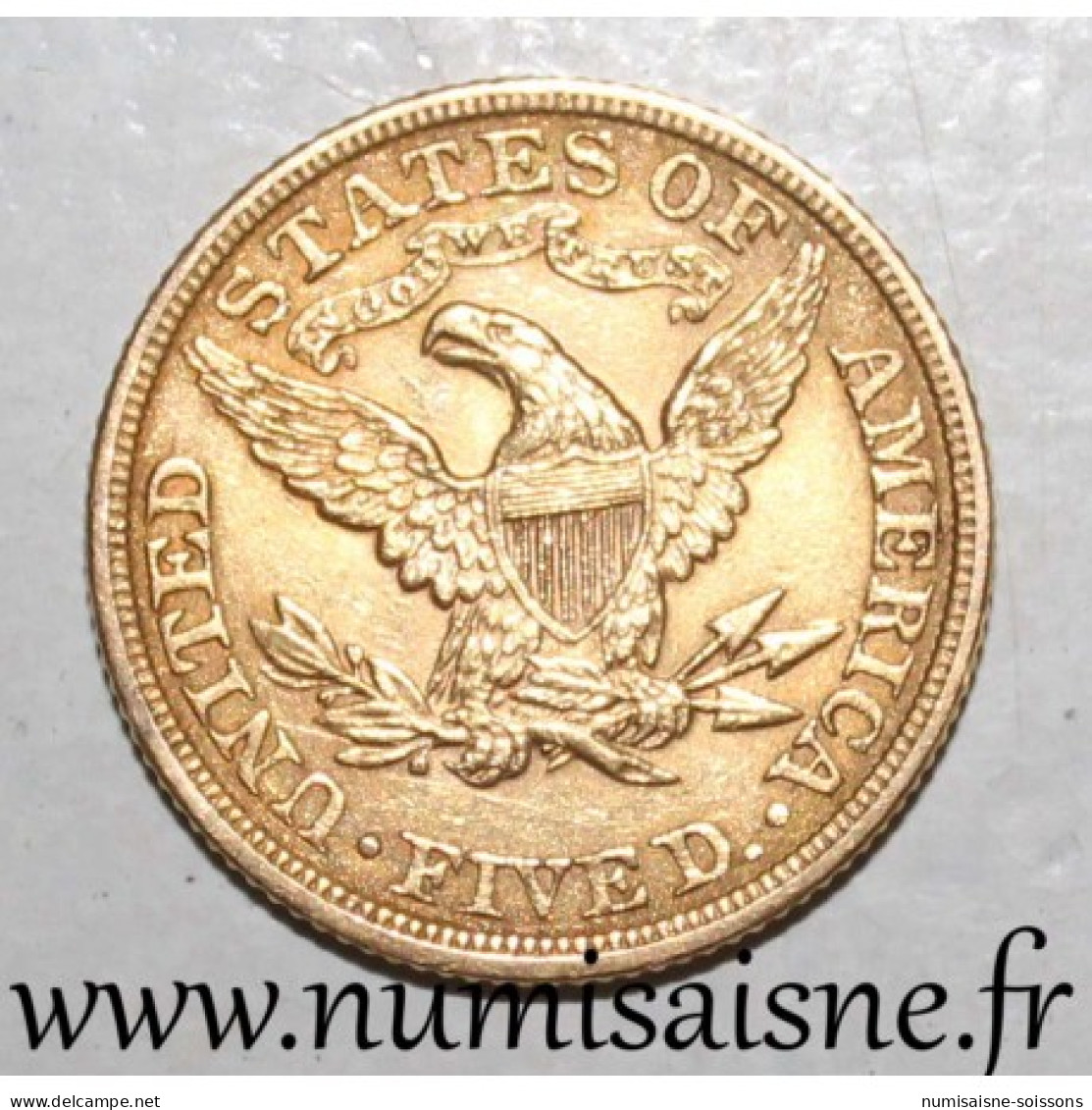 ÉTATS UNIS - KM 101 - 5 DOLLARS 1899 - Philadelphie - LIBERTY - OR - TTB - 5$ - Half Eagle - 1866-1908: Coronet Head